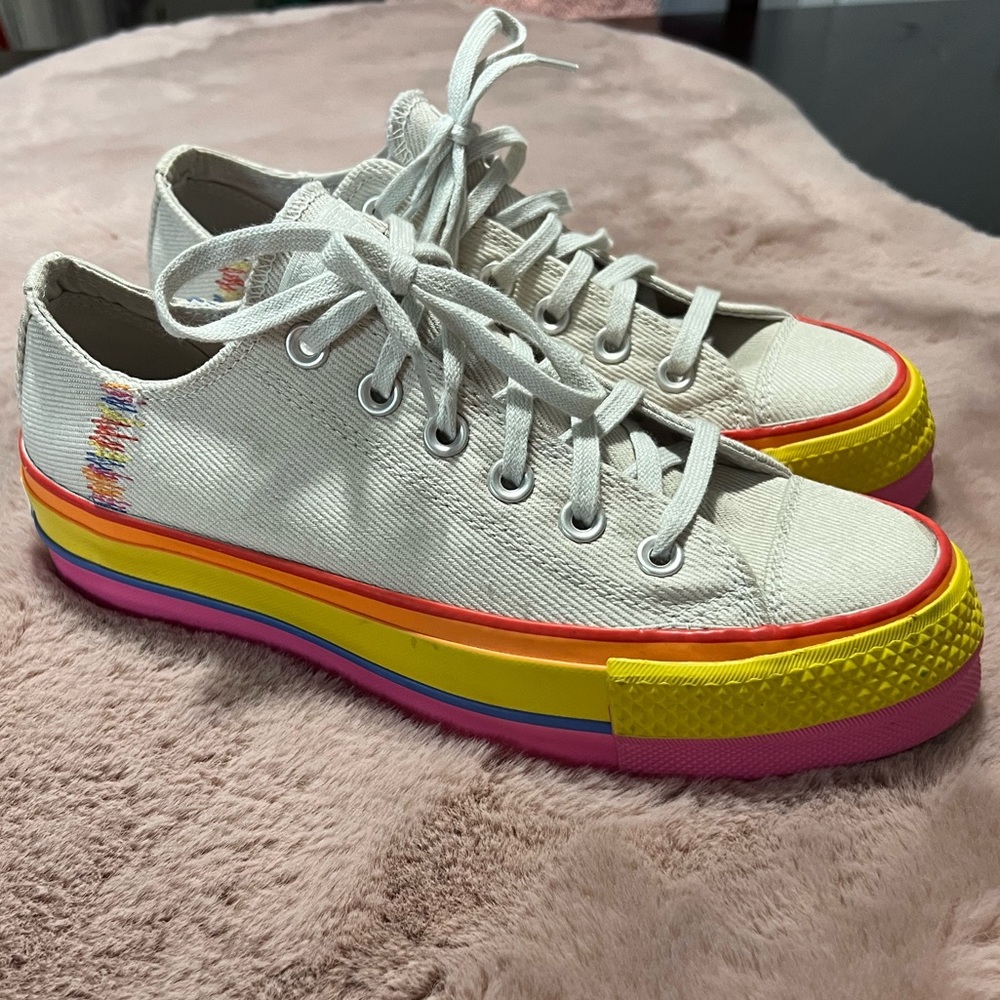 Rainbow Platform Lowtop Converse